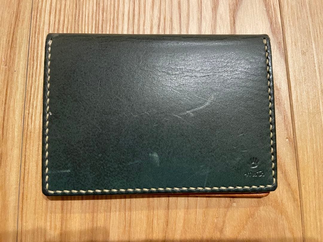 MOTOレザー 手染めカードケース目立った傷や汚れなし