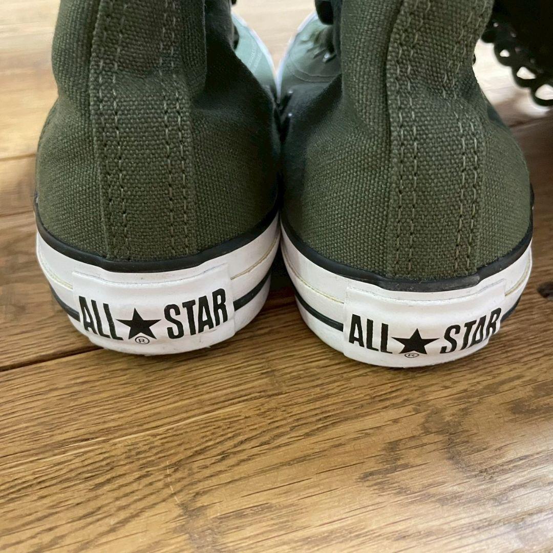 コンバース　21ホール　XX−HI　ハイカットスニーカー　ロングブーツ　カーキ