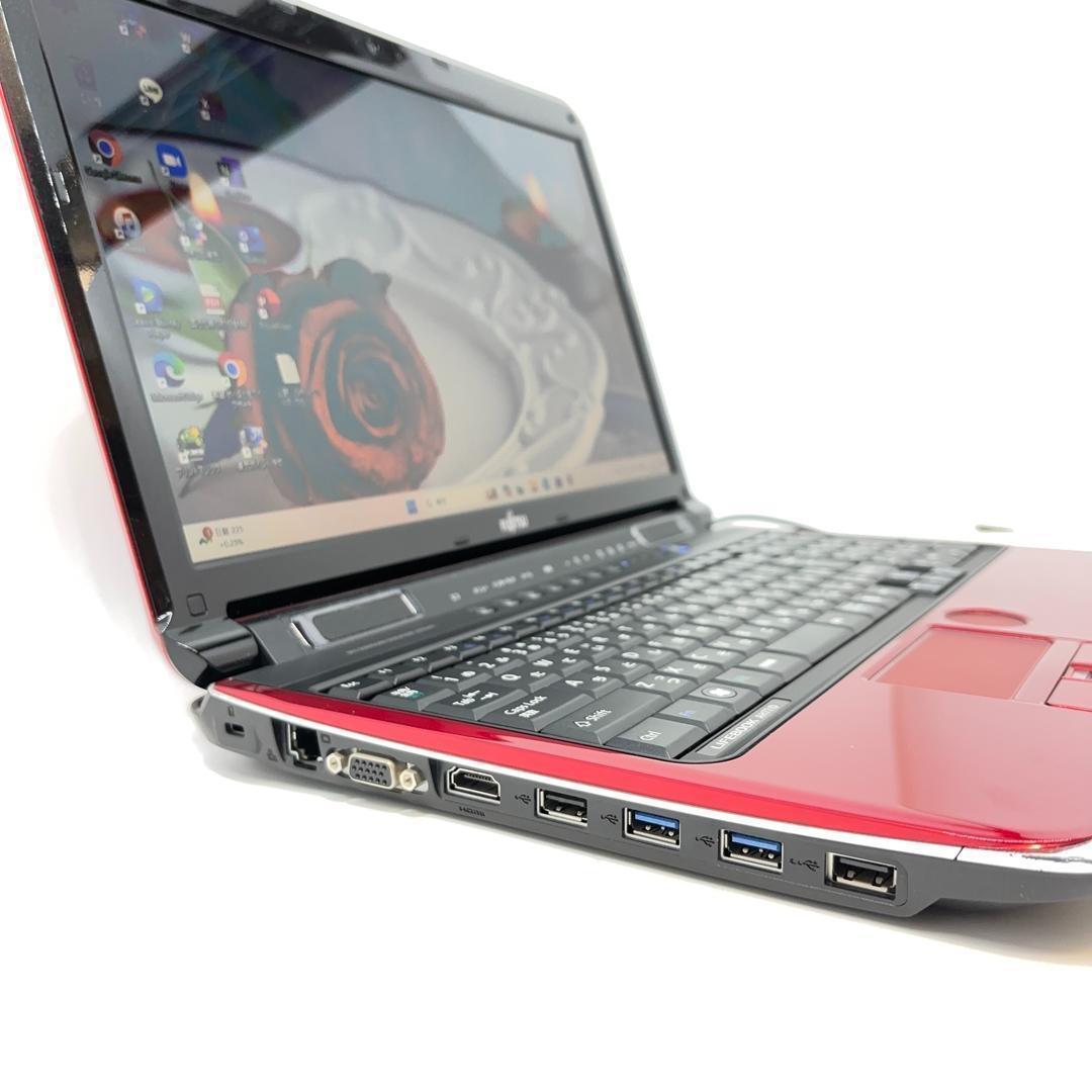 富士通✨Core i7✨SSD✨メモリ20GB✨Win11Pro✨Office付 富士通㊻/Windows11/corei7/SSD/office/ノートパソコン