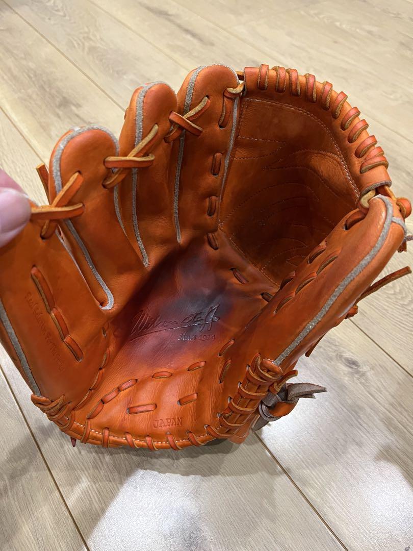 ウィルソン硬式投手グローブ！高校野球対応！美品良品！キップ