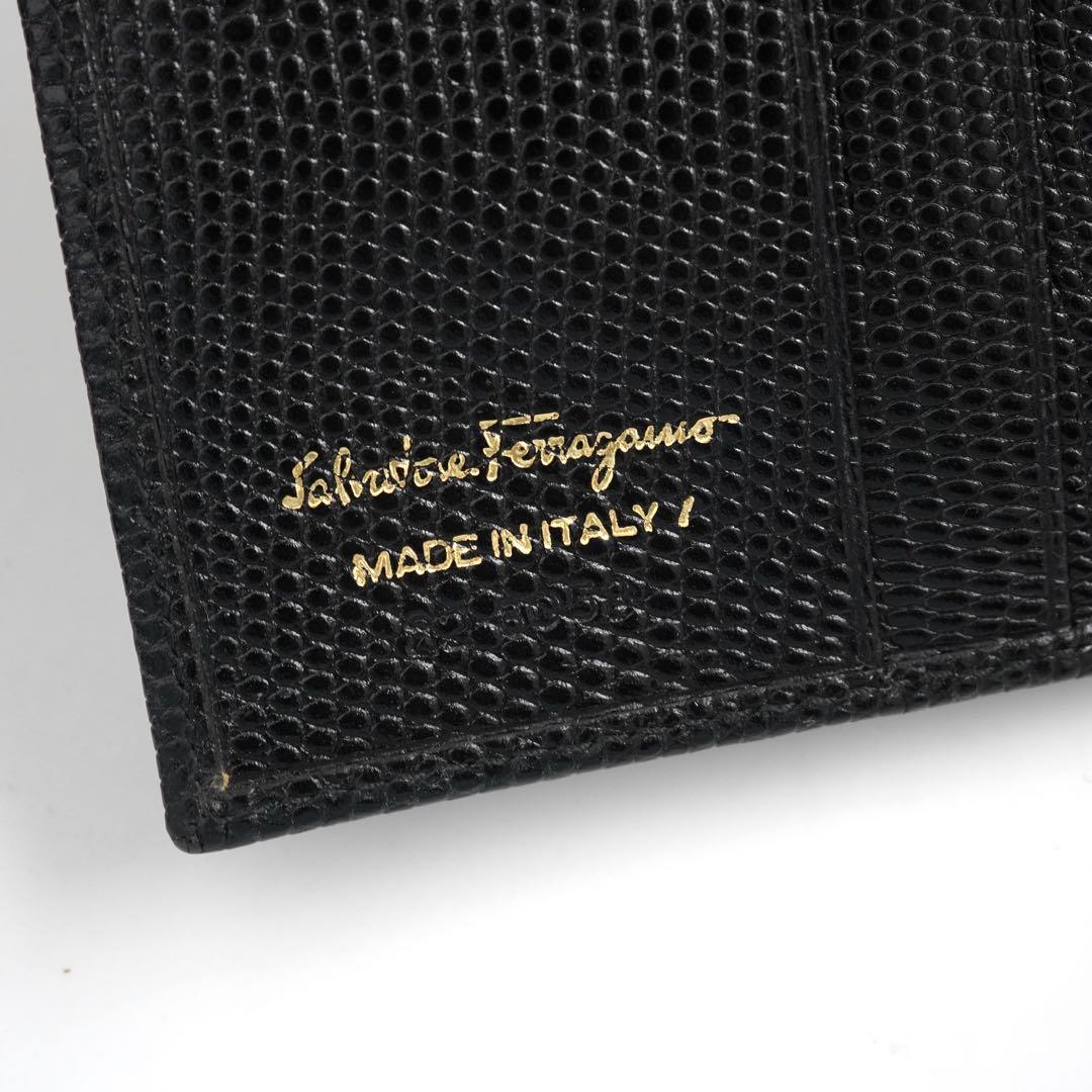 ✨新品未使用・箱付き✨　Ferragamo ミニ財布　ヴァラリボン　リザード ✨新品未使用・箱付き✨ Ferragamo ミニ財布 ヴァラリボン