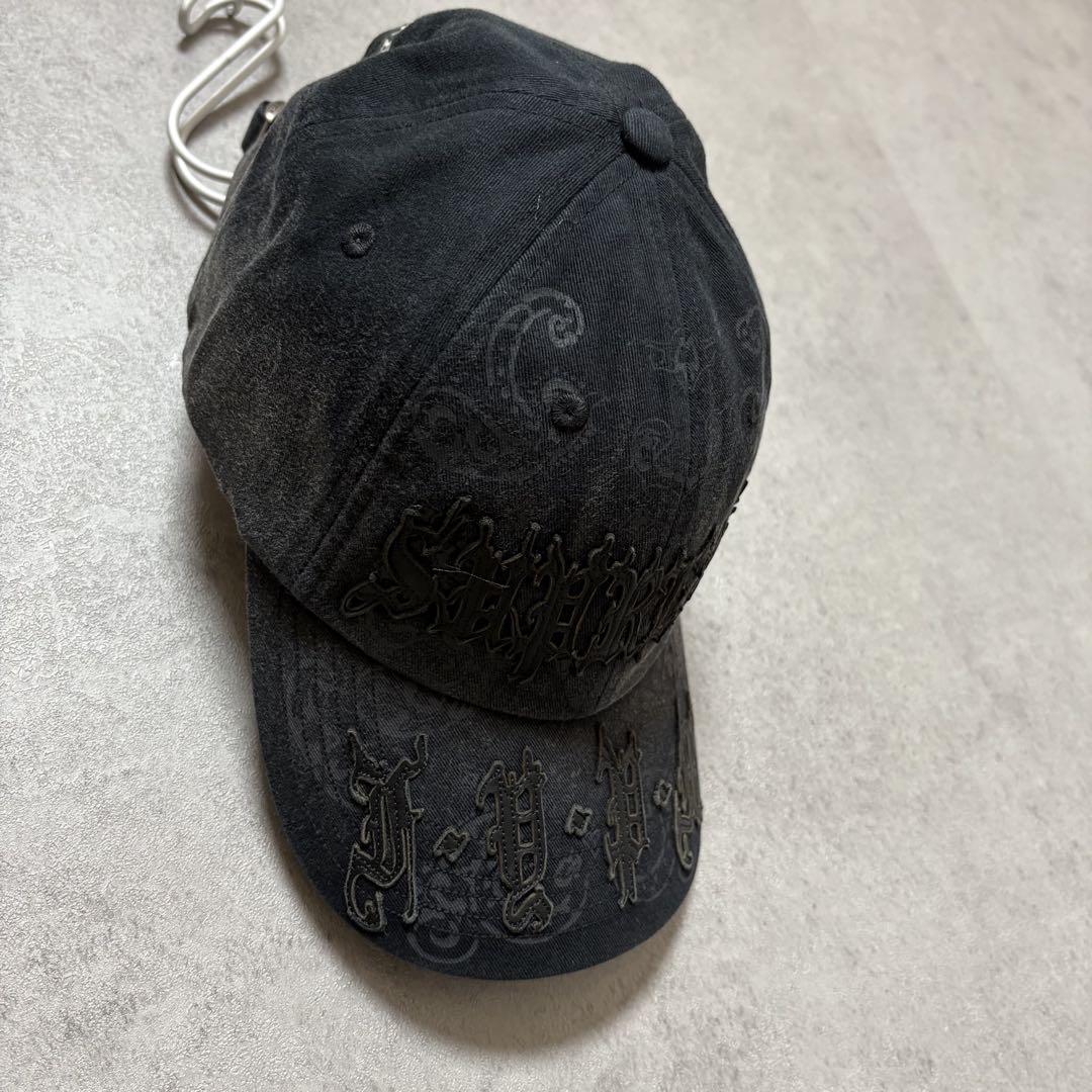 帽子 Supreme Leather Applique 6-Panel Black