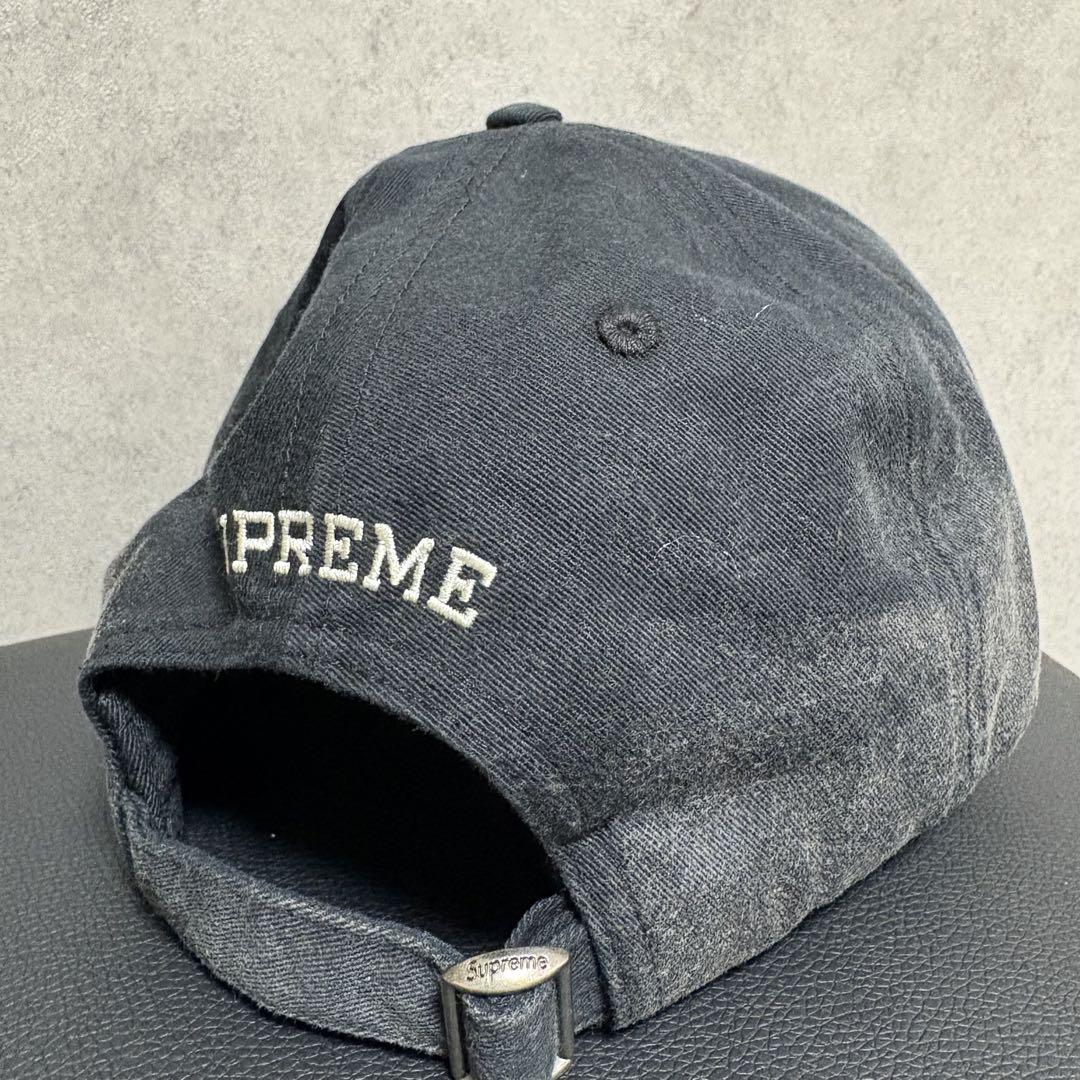 帽子 Supreme Leather Applique 6-Panel Black