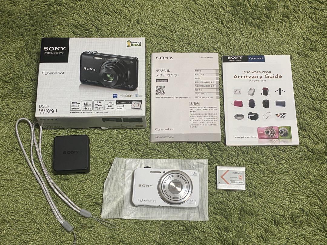 SONY Cyber-shot DSC-WX60 デジタルカメラ ジャンク SONY サイバーショットDSC-WX60 ホワイト色 本体 ジャンク品