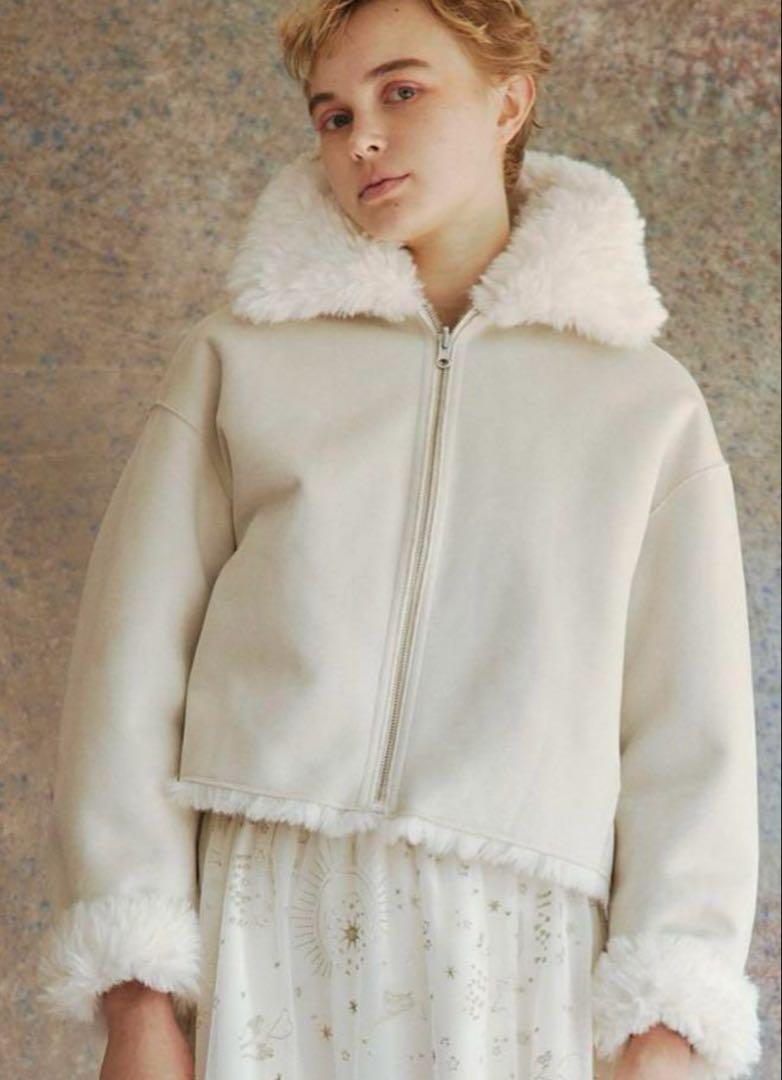 【完売商品】FURFUR エコファーリバーシブルブルゾン IVR