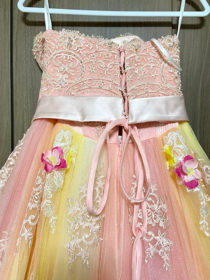 ニコル カラードレス ウェディング レインボー ピンク オレンジ 9-13号 ニコル カラードレス ウェディング レインボー ピンク オレンジ 9-13号