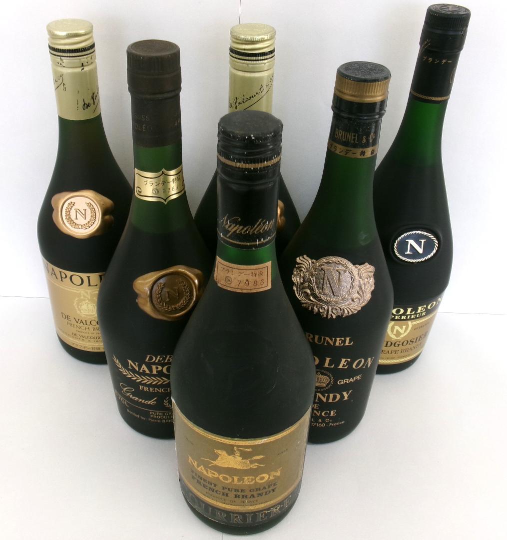フレンチブランデー700ｍL・40％の6本セット（5本は特級表示）