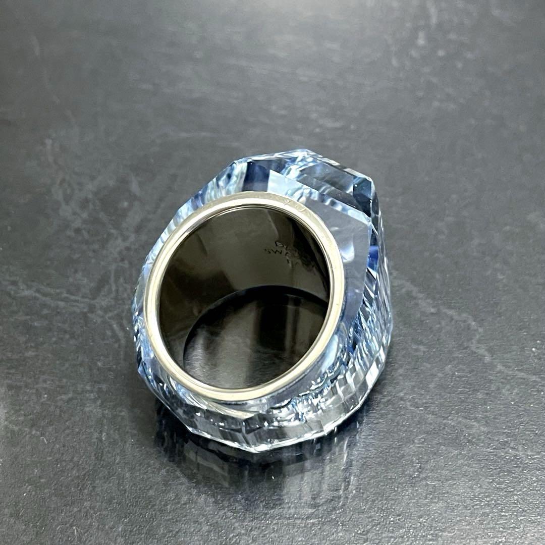 SWAROVSKI/スワロフスキーGLACIER/CRYSTAL RING/水色 - メルカリ