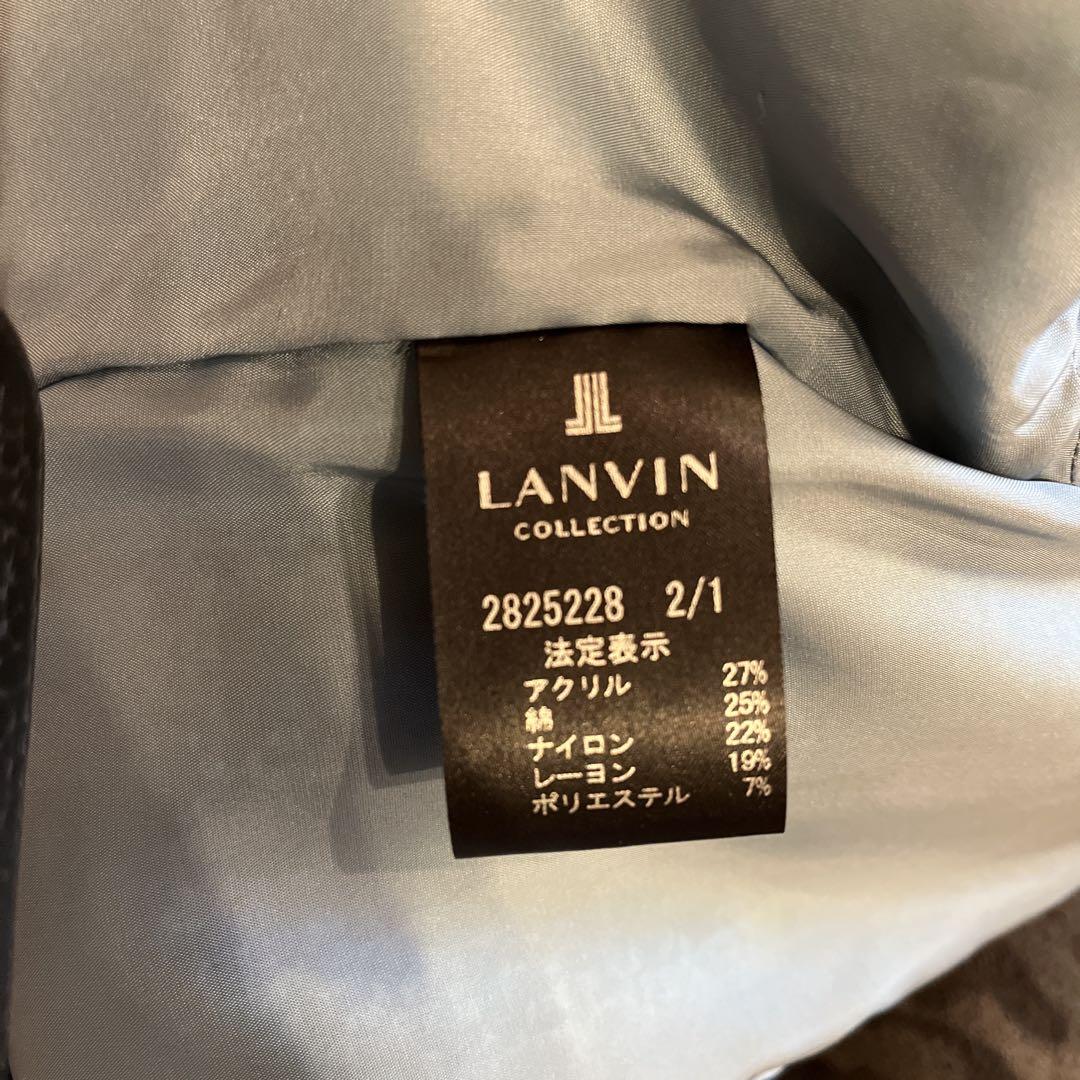 LANVIN フリンジ付きツイードジャケット 38