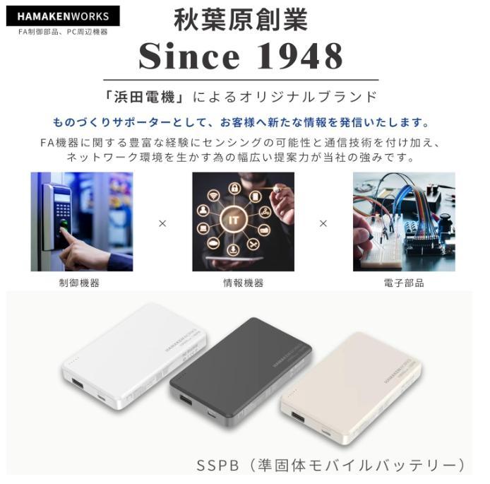 HAMAKEN WORKS 世界初 モバイルバッテリー 10000ｍAh
