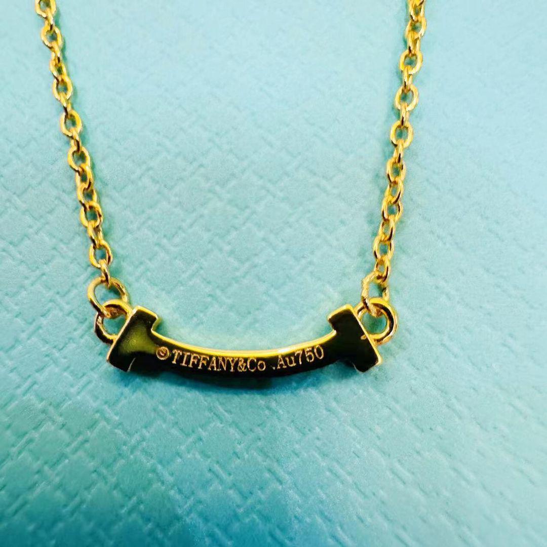 TIFFANY & Co. スマイル ミニ ダイヤ ゴールド ネックレス
