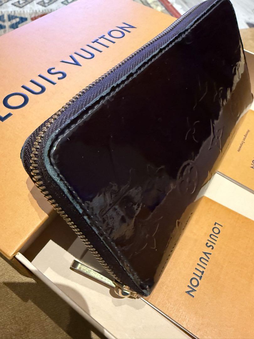 Louis Vuitton ヴェルニ ラウンド ジッピー アラマント 長財布