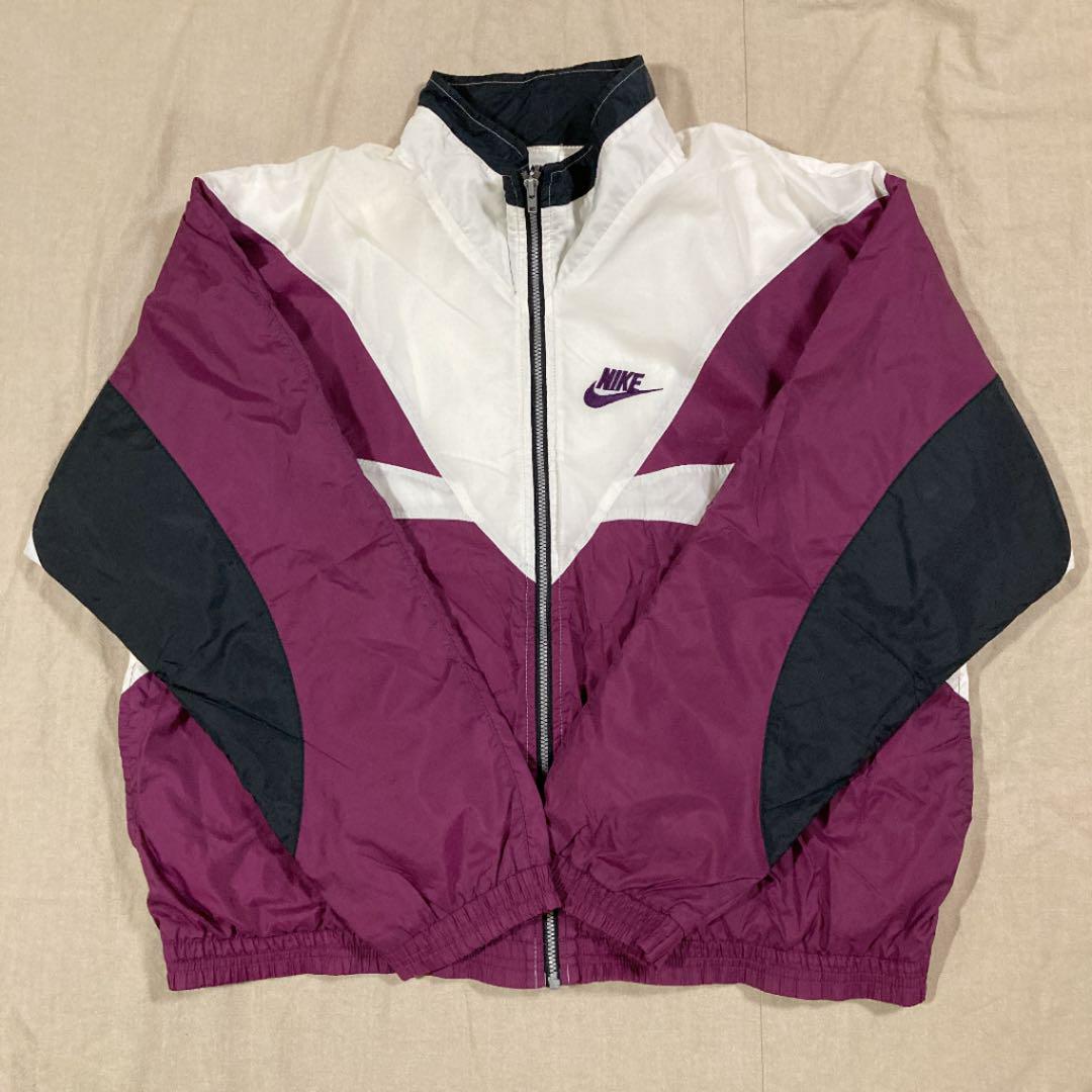 100%新品セール ナイキ NIKE ナイロンジャケット90s 白タグ 刺繍ロゴ スウッシュ 6PcTr-m99453631695 お得送料無料