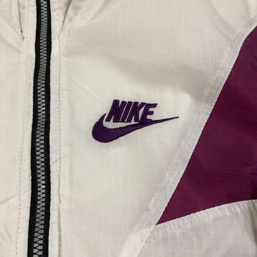 100%新品セール ナイキ NIKE ナイロンジャケット90s 白タグ 刺繍ロゴ スウッシュ 6PcTr-m99453631695 お得送料無料