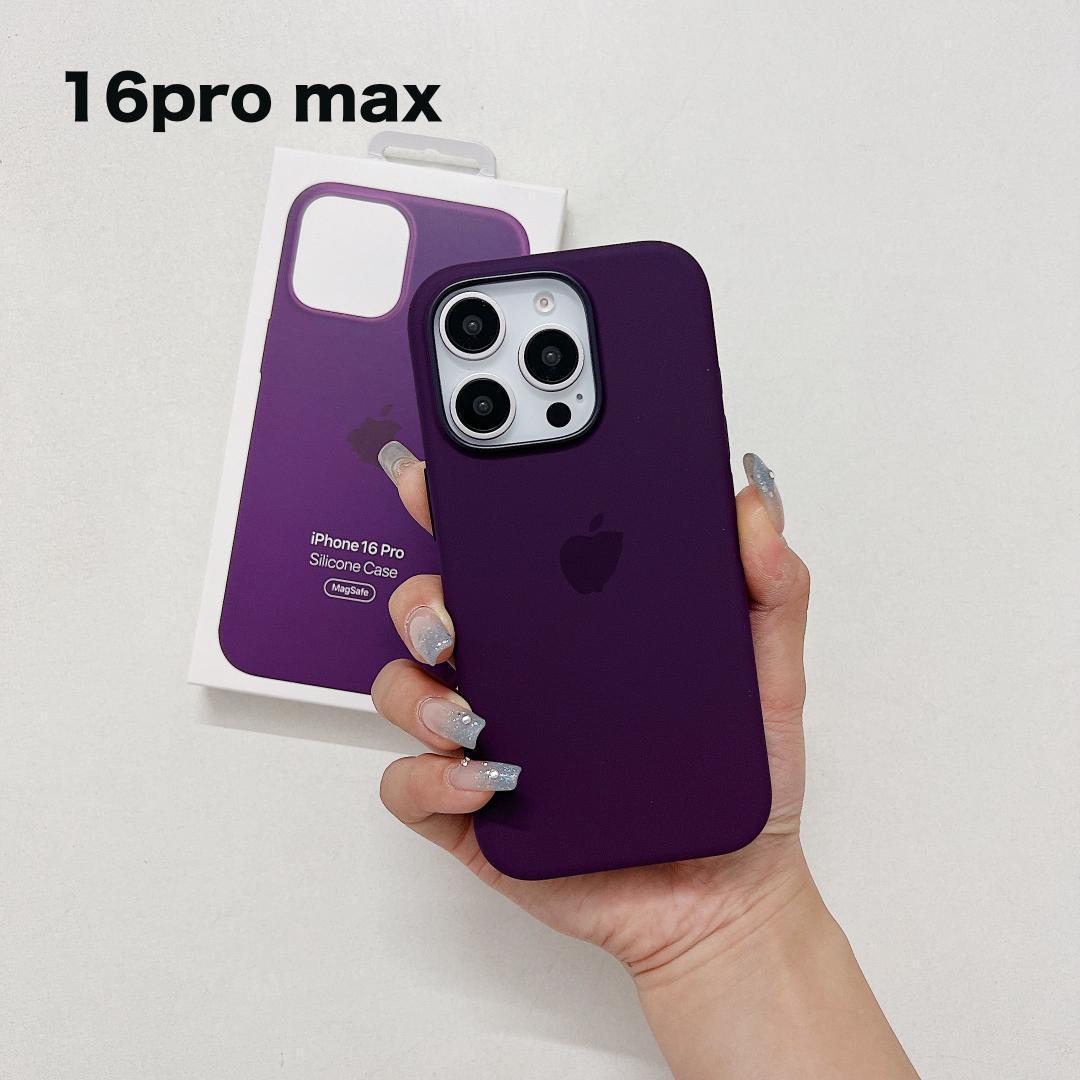 MagSafe対応iPhone 16 Pro Maxシリコーンケース – プラム