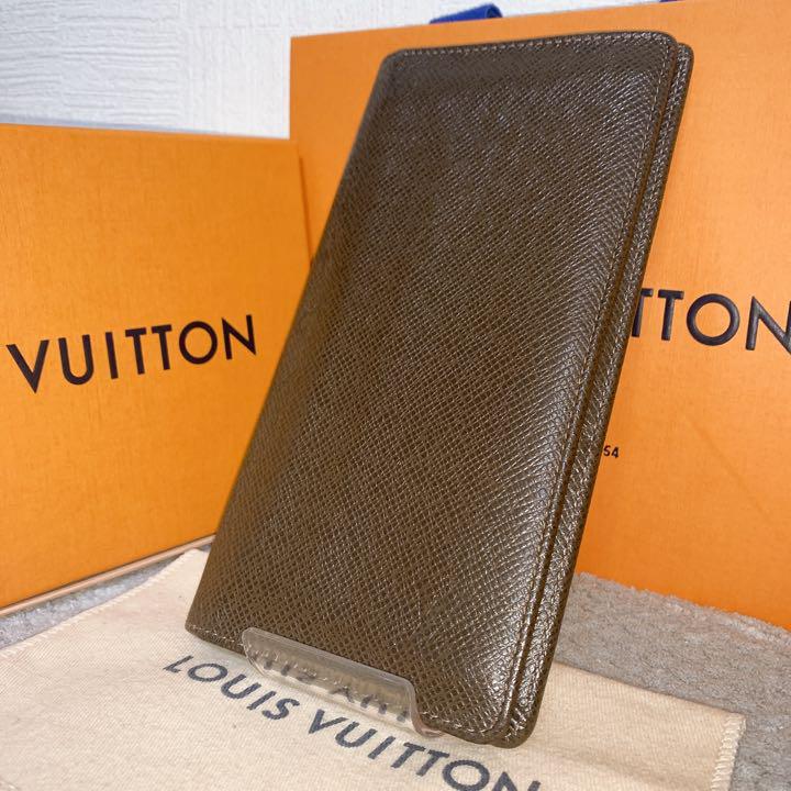 【極美品】 ルイヴィトン ポルトフォイユ ブラザ タイガ グリズリ ブラウン