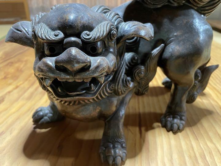 古備前、獅子、置物、飾り物