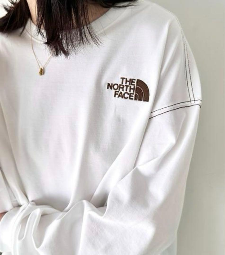 韓国限定 ノースフェイス M ルーズフィット 長袖Tシャツ 新品 国内未入荷 白 韓国限定 ノースフェイス M ルーズフィット 長袖Tシャツ 新品 国内未入荷 白