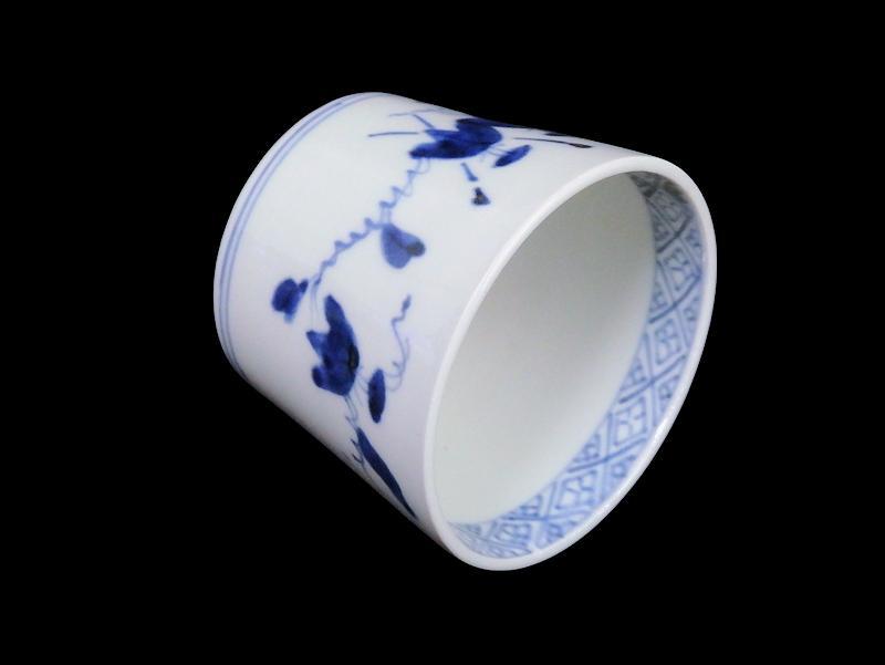 古伊万里 染付 朝顔の図 蕎麦猪口 C615AS-CXh - メルカリ