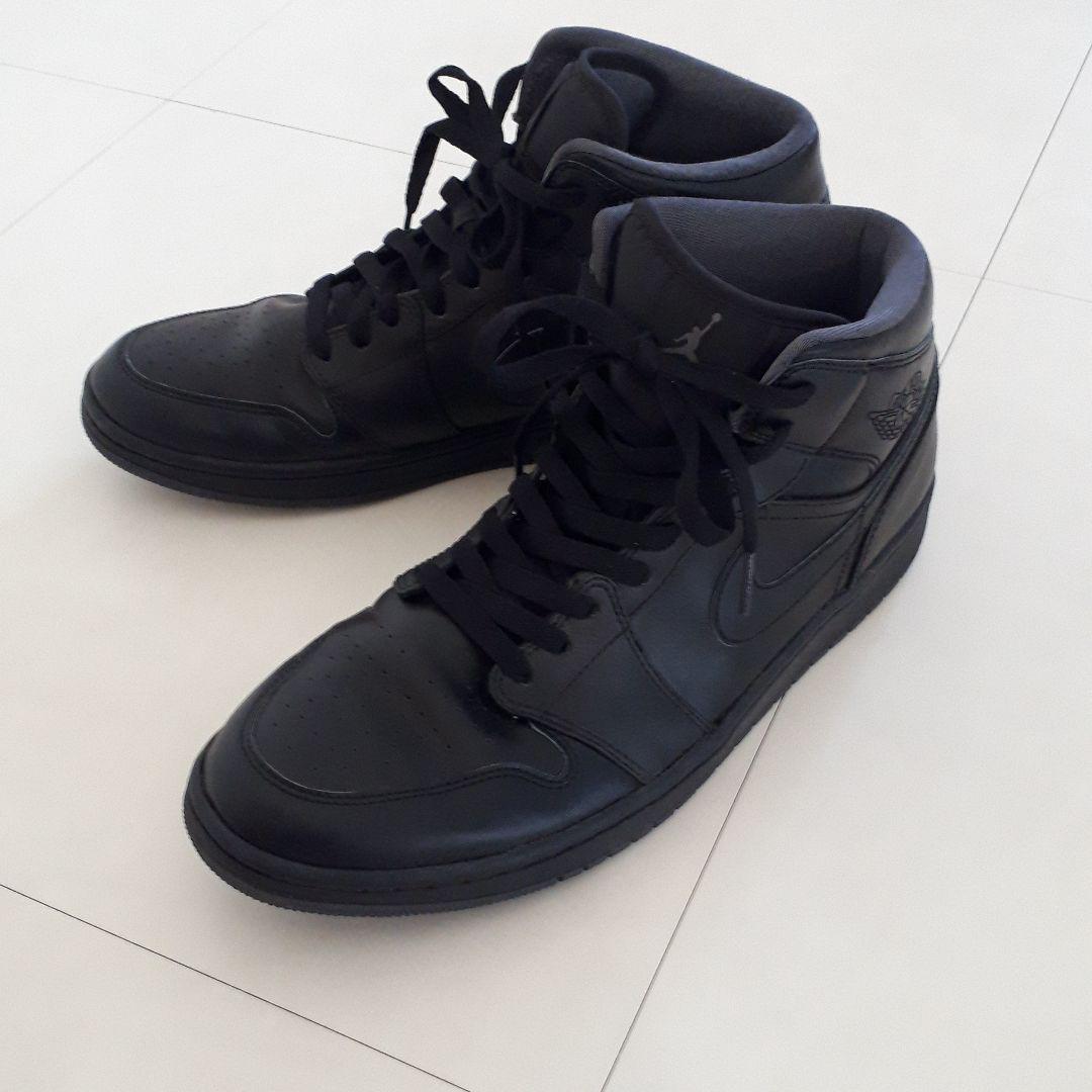 土橋(ドバやん)様専用美品 NIKE エアジョーダン1 ミッド トリプルブラック
