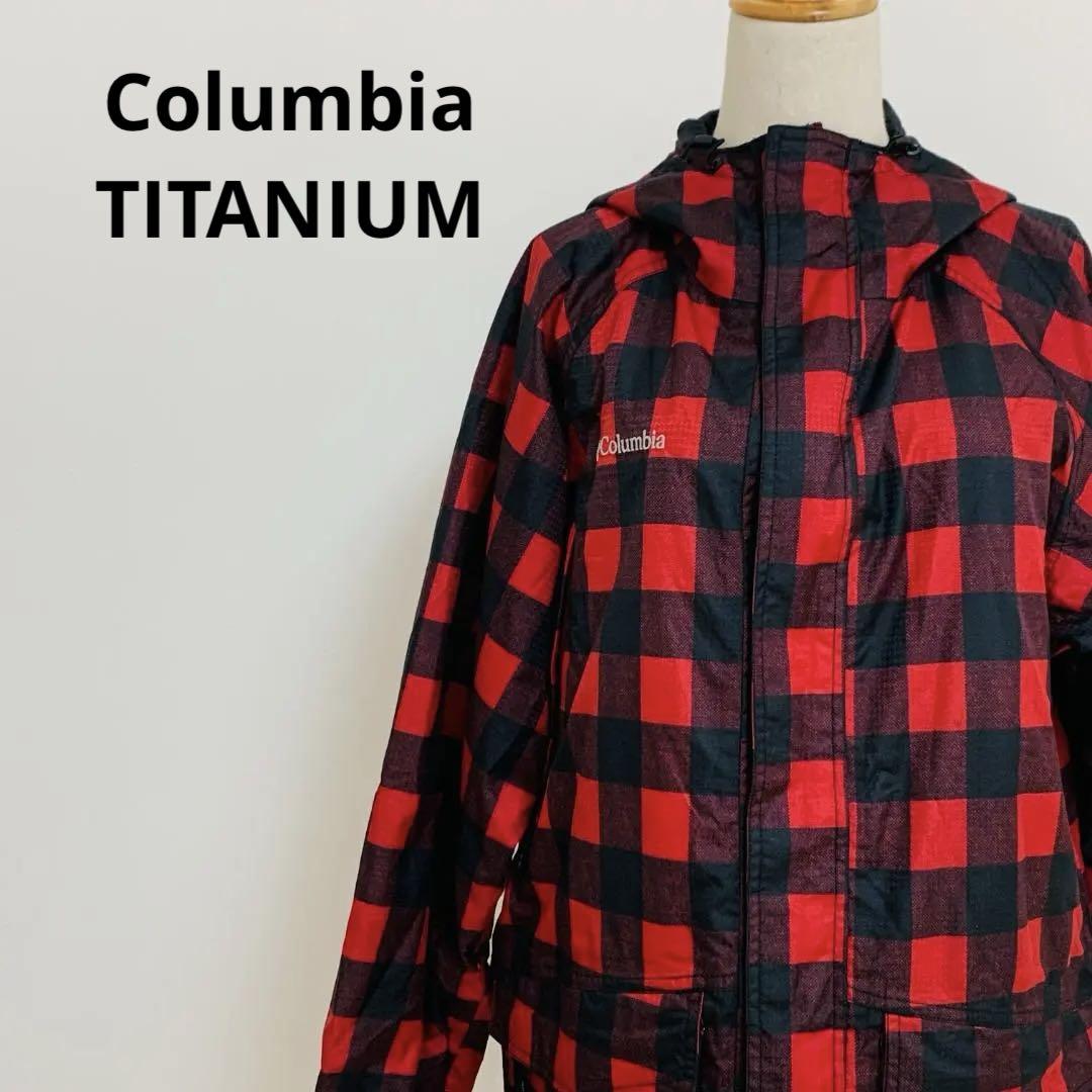 Columbia TITANIUM チェック柄 スノボ スキーウェア M 防寒