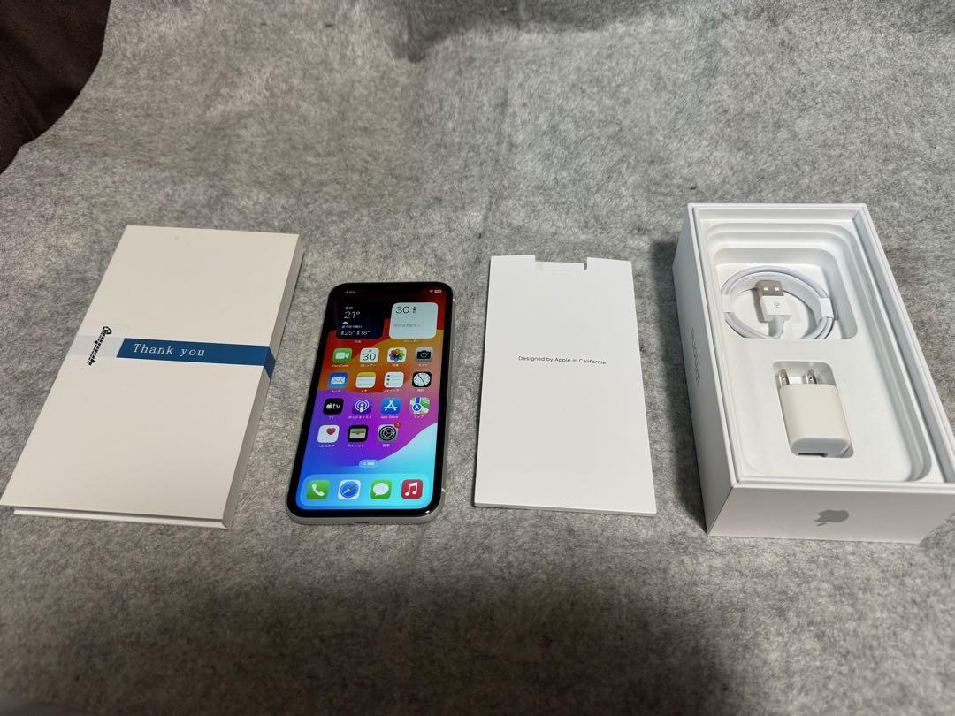 【おトク】 XR iPhone White 背面割れジャンク simフリー GB 256 スマートフォン本体