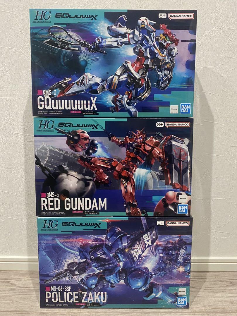 HG ジークアクス　赤いガンダム　軍警ザク 3点セット