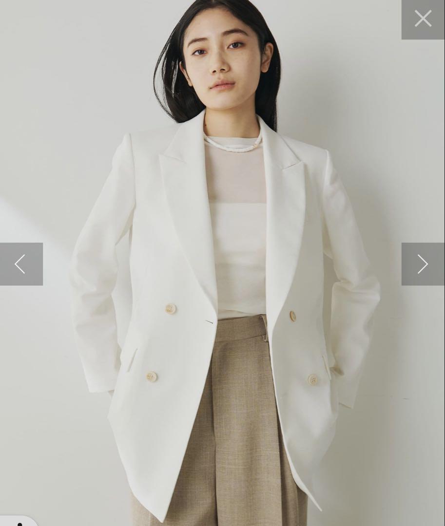 2025今季美品★ウィムガゼット シアーダブルジャケット　オフホワイト
