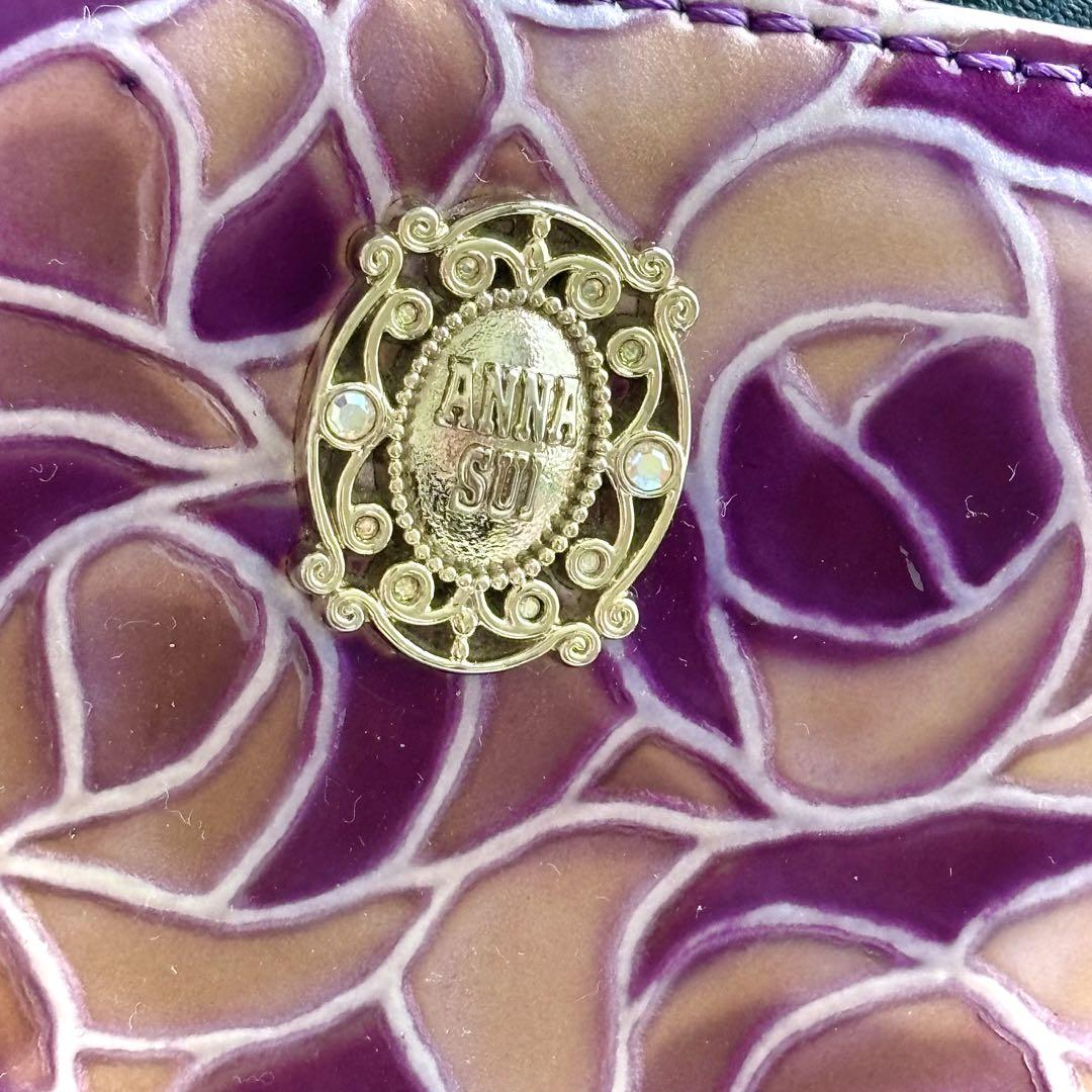 美品✨ANNA SUI　ドルチェⅡ　ラウンドファスナー長財布　ステンドグラス