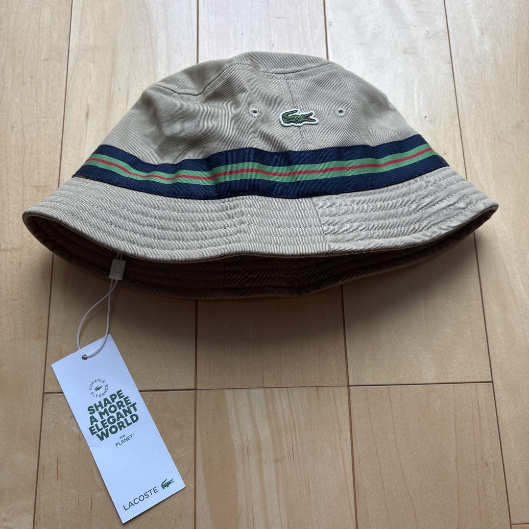 111新品未使用 ラコステ LACOSTE キャップ 帽子 ベージュ - メルカリ