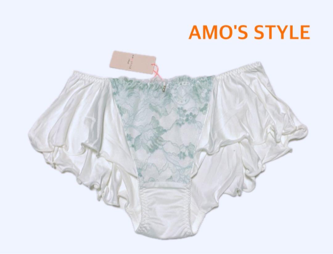 トリンプAMO\'S STYLE フローラルスペルズフレアショーツLホワイト
