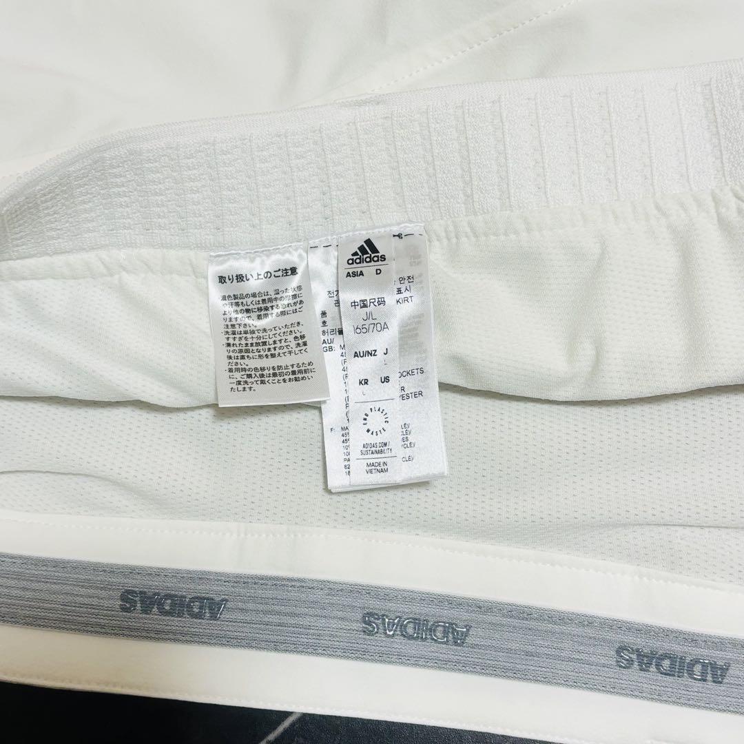 【新品】adidas アディダス　ゴルフウェア　セットアップ　レディースＬ　白