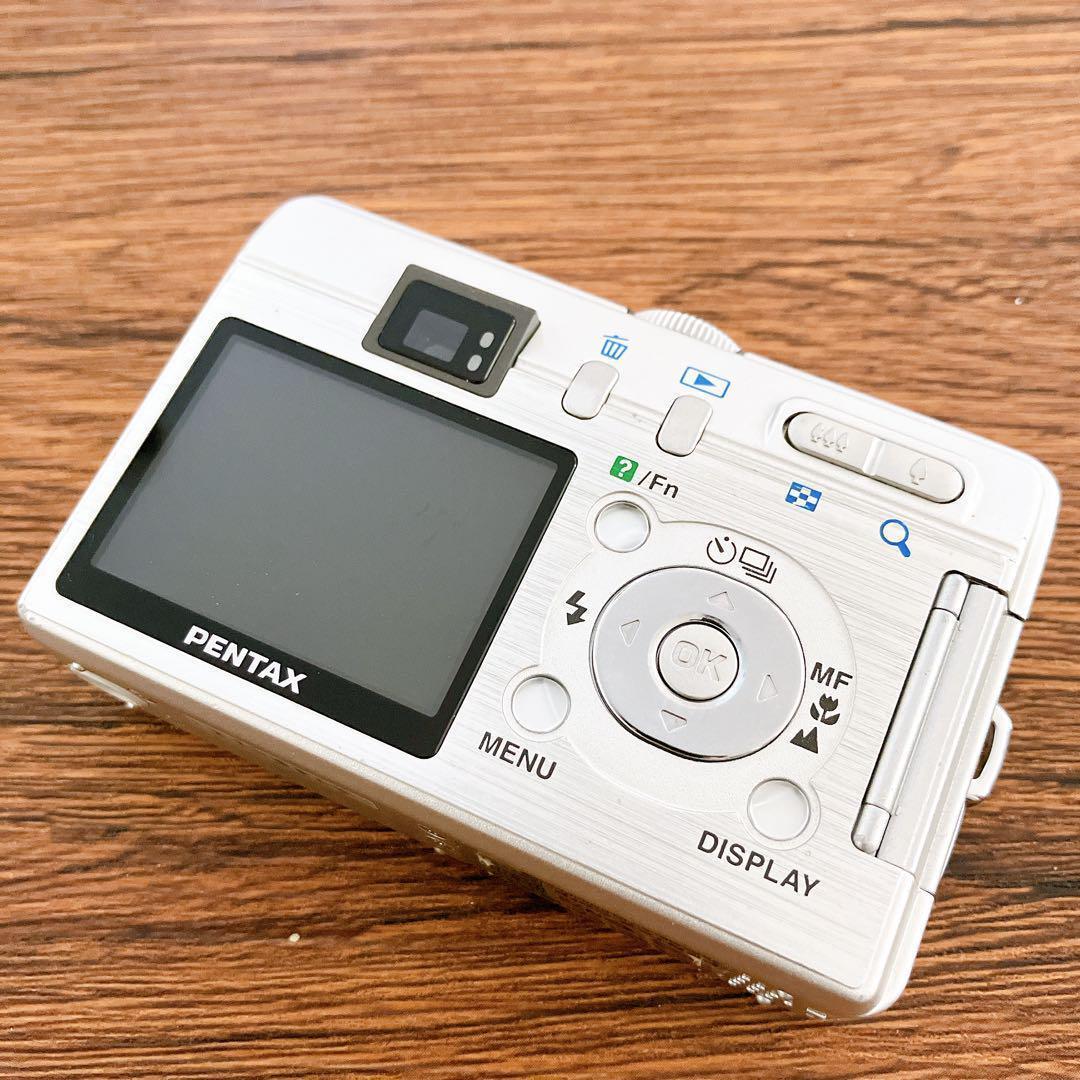 Optio S50 コンパクトデジカメ ペンタックス 電池付き - メルカリ