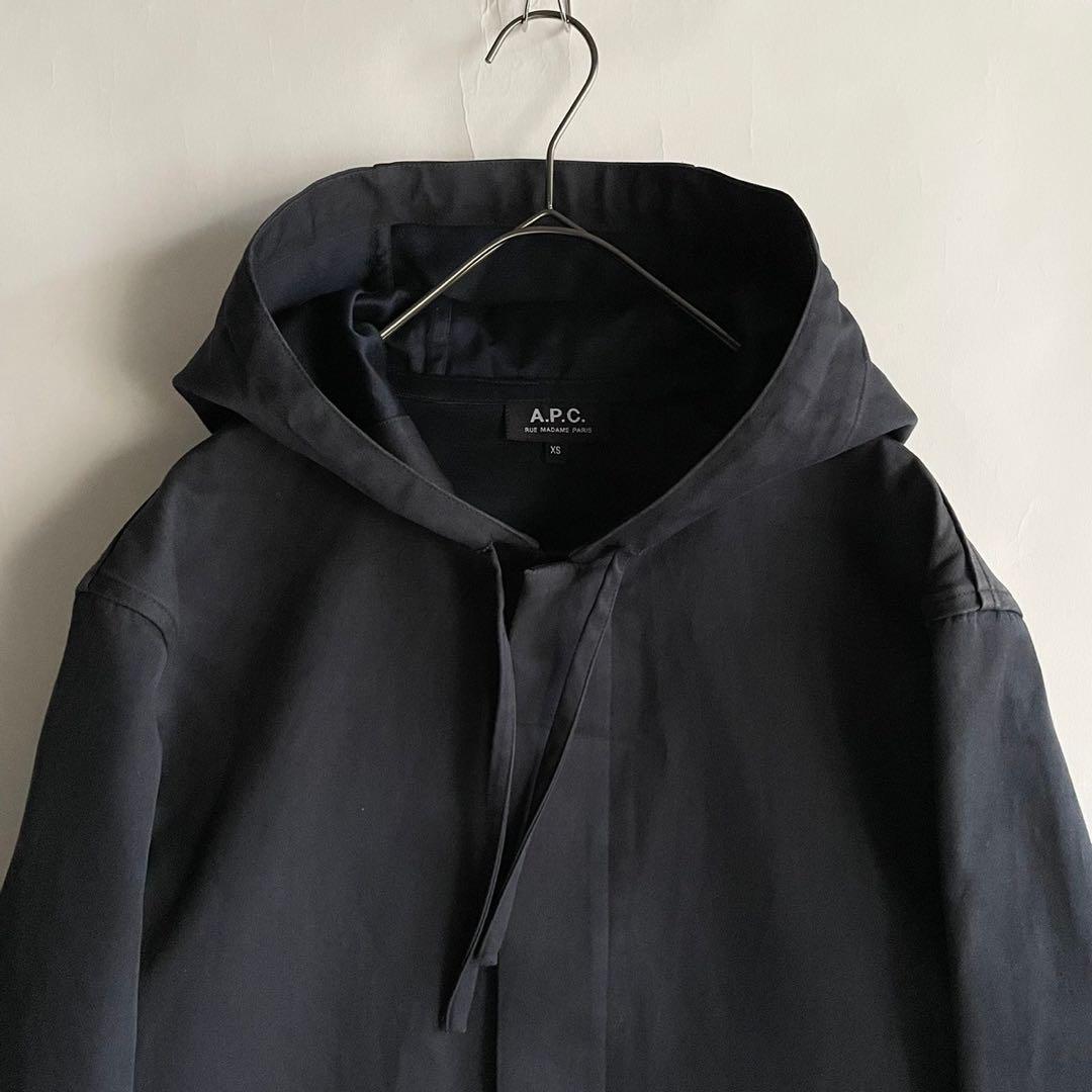 A.P.C. ボンディング フーデッドコート アウター ベーシック ネイビー