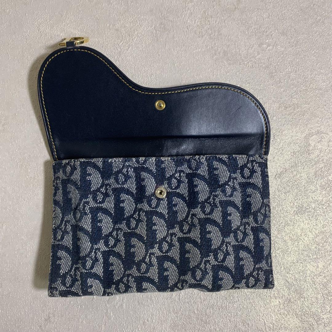 DIOR クリスチャンディオール 折り財布 トロッター サドル