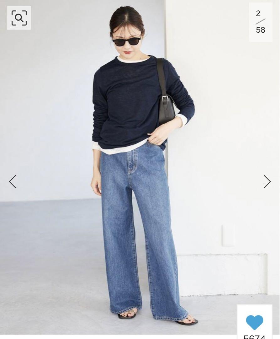 SLÖBE IENA LE DENIM バギーパンツ 40