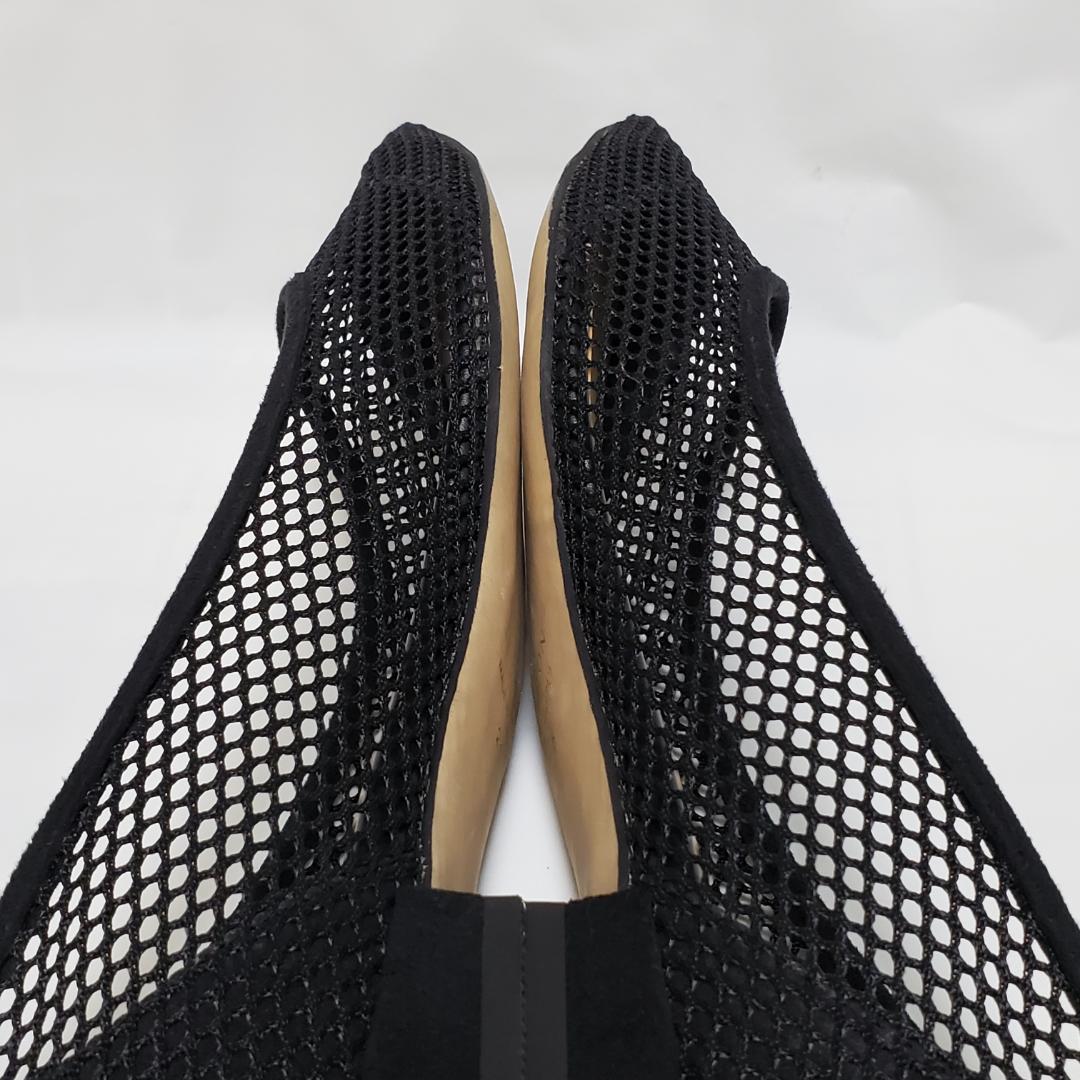 【美品】LE TALON　ルタロン　メッシュ　ポインテッドネットフラット　黒