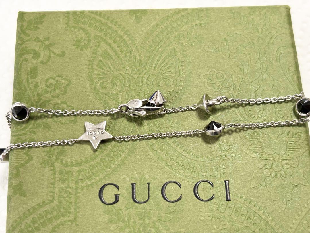 GUCCI SV925 スター オニキス ブレスレット