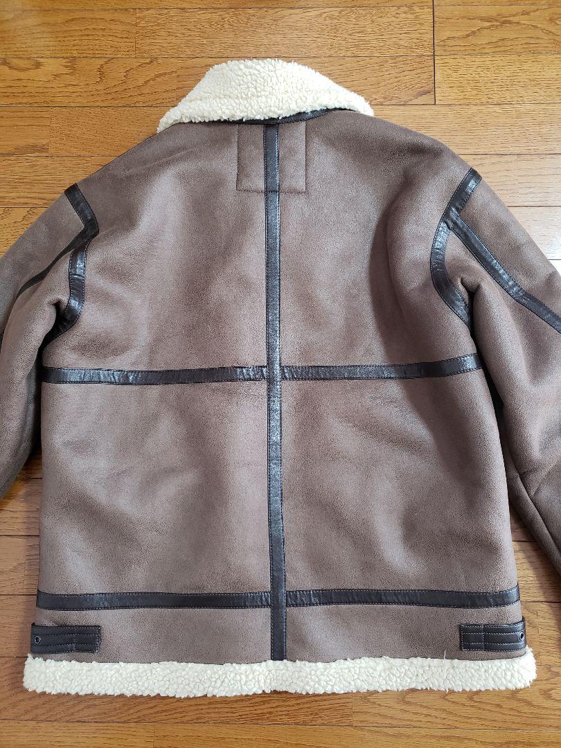 ALPHA INDUSTRIES XLシープスキンジャケットムートンボアブラウン