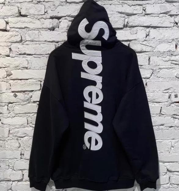 Supreme ブラック パーカー