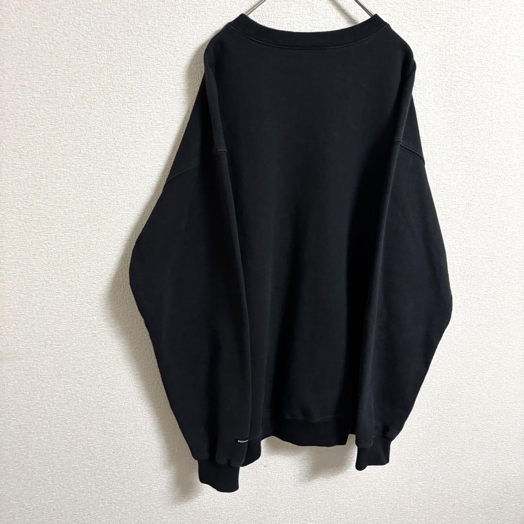 thisisneverthat ネバザ 刺繍 スウェット 黒 着用感L-XL