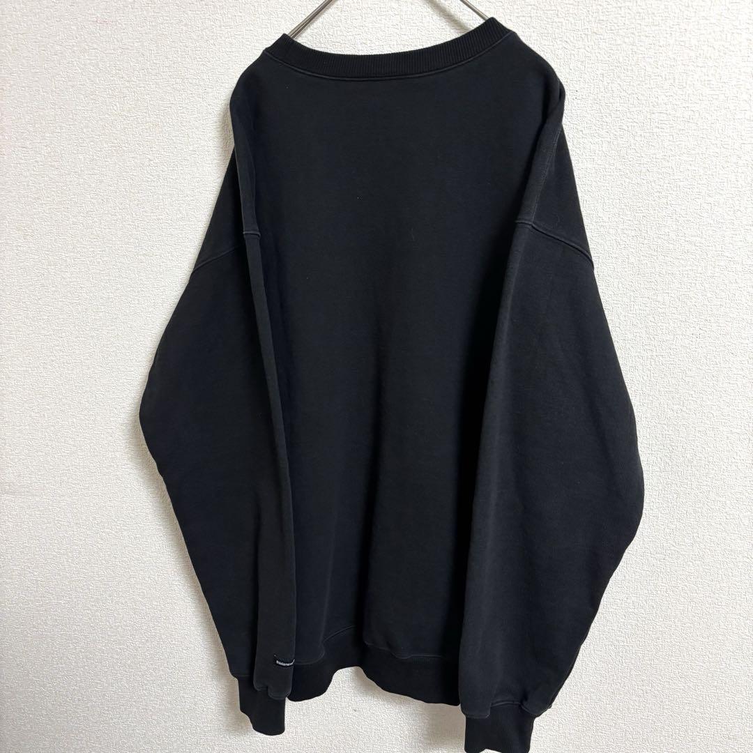 thisisneverthat ネバザ 刺繍 スウェット 黒 着用感L-XL