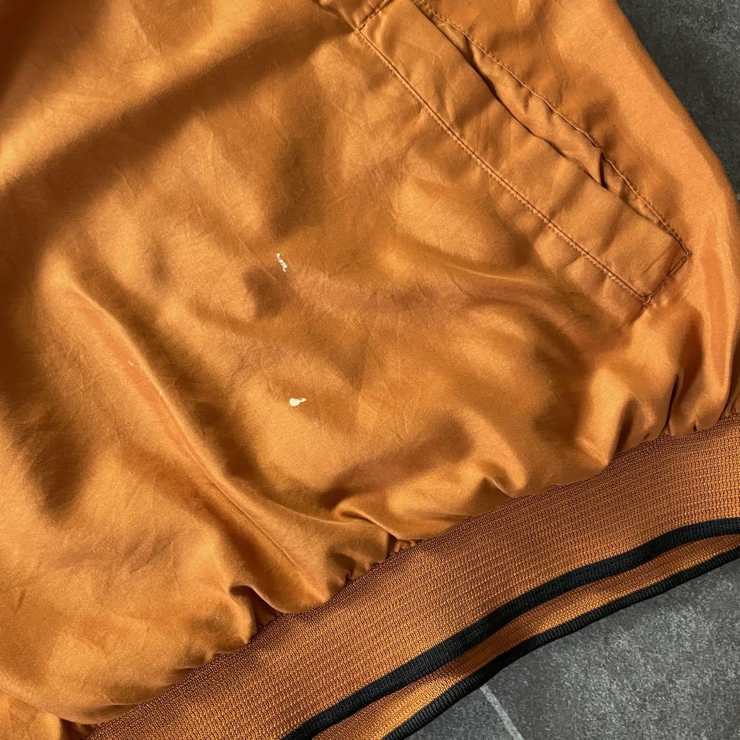 90's GENUINE STUFF Vネック プルオーバー XL サイドZIP
