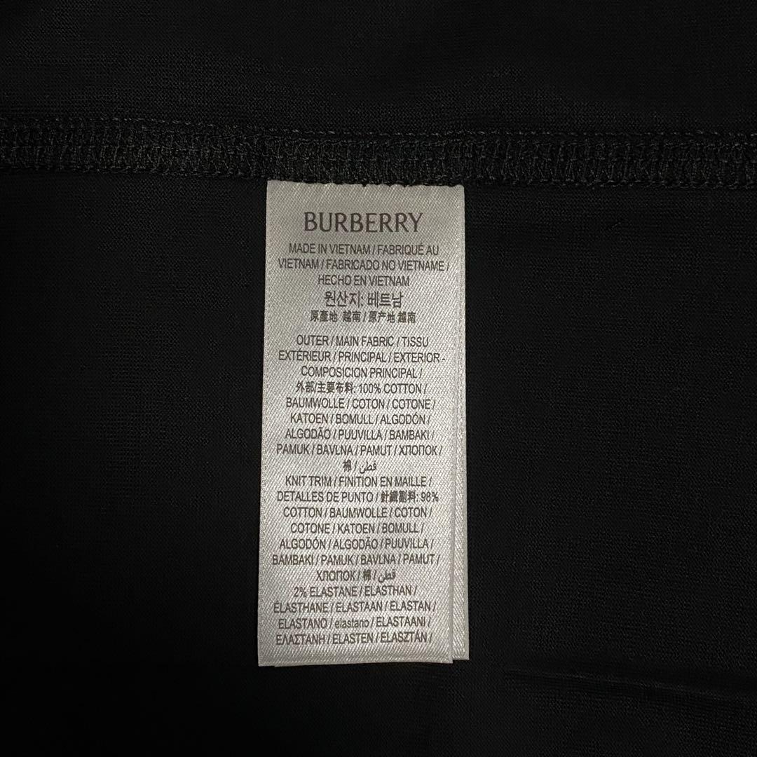 BURBERRY バーバリー チェック柄　ロゴTシャツ 新作　L