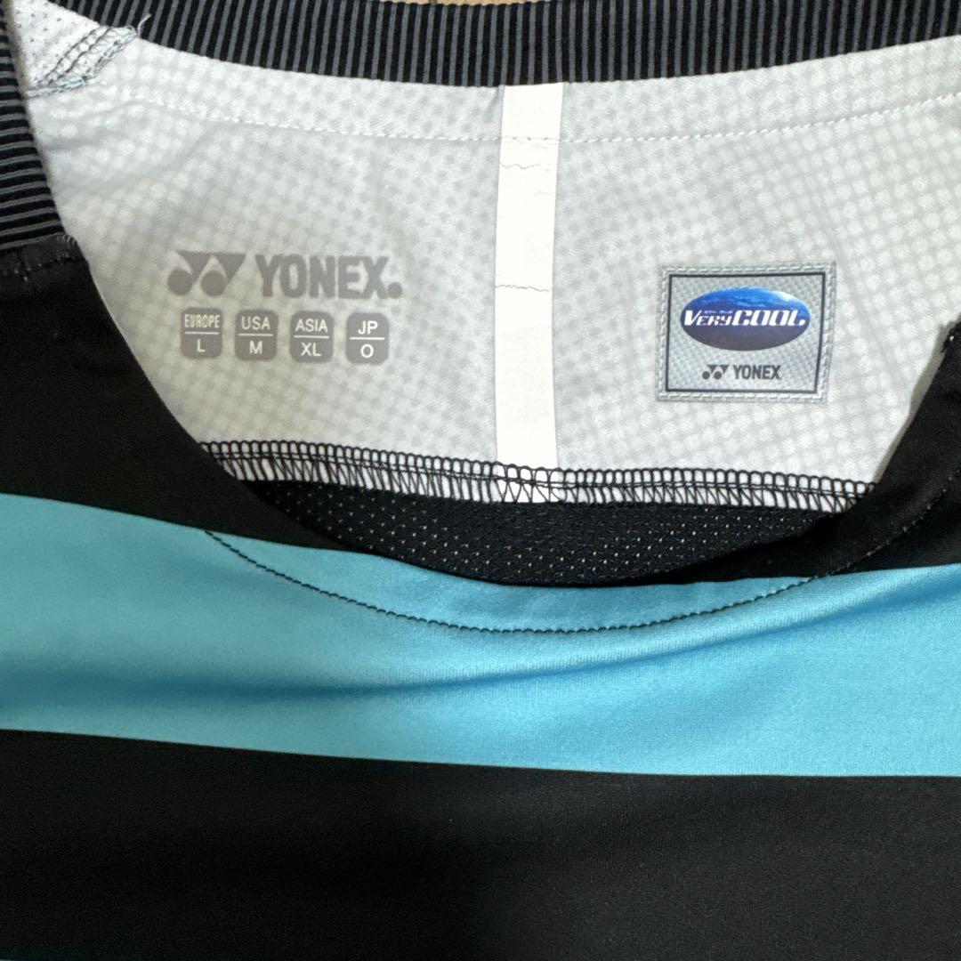 YONEX 吸湿速乾 ストライプTシャツ O