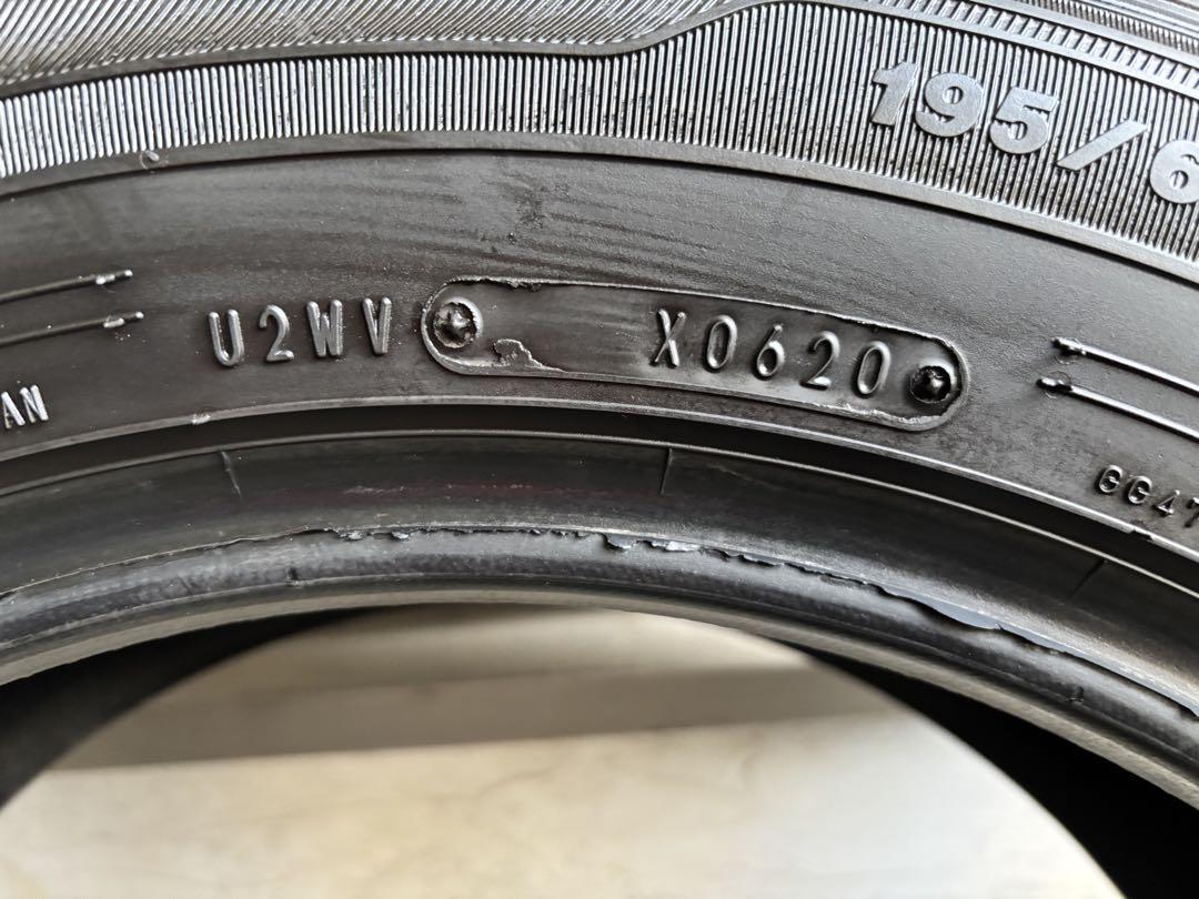 ②【バリ溝・国産】195/60R16 グッドイヤー　イーグルLS