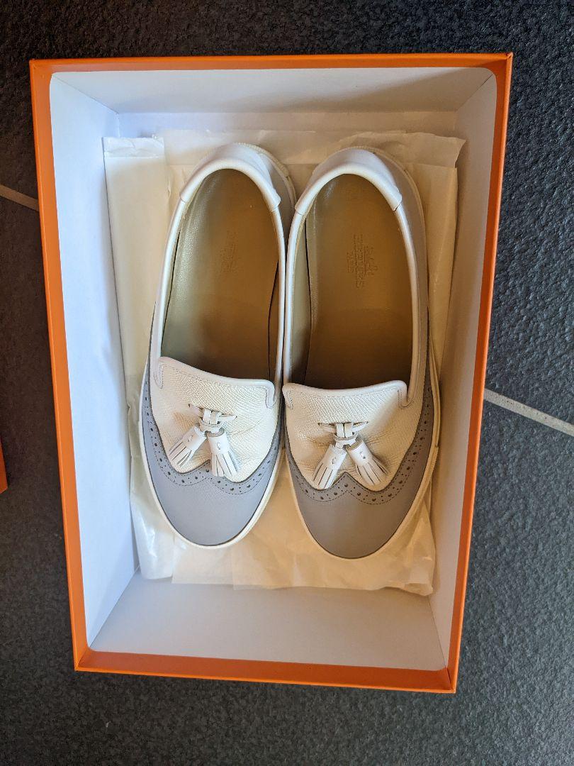訳あり エルメス レザースリッポン レディース SIZE 37 (L