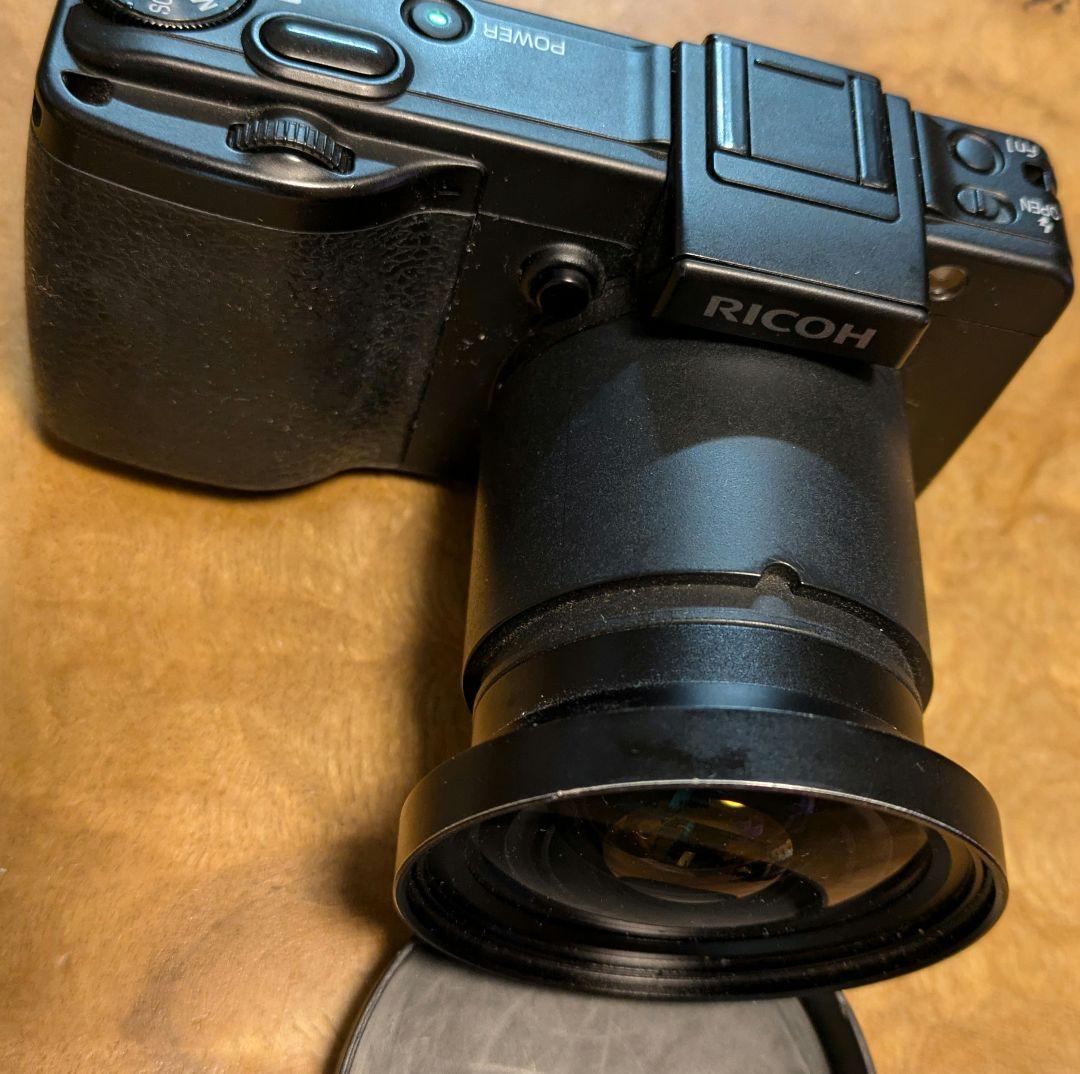 RICOH GX200ワイドコンバージョンレンズ/フード/アダプタ/バッテリ2個