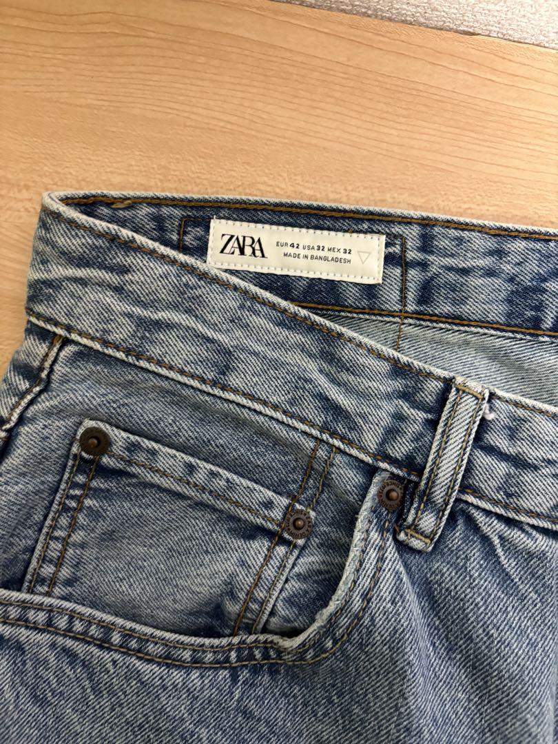 ZARA ライトブルー バギーデニム　42 バギーデニムパンツ - ライトブルー | ZARA Japan / 日本