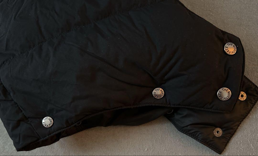 ぺぺ：THE NORTH FACE ブラック ダウンジャケット